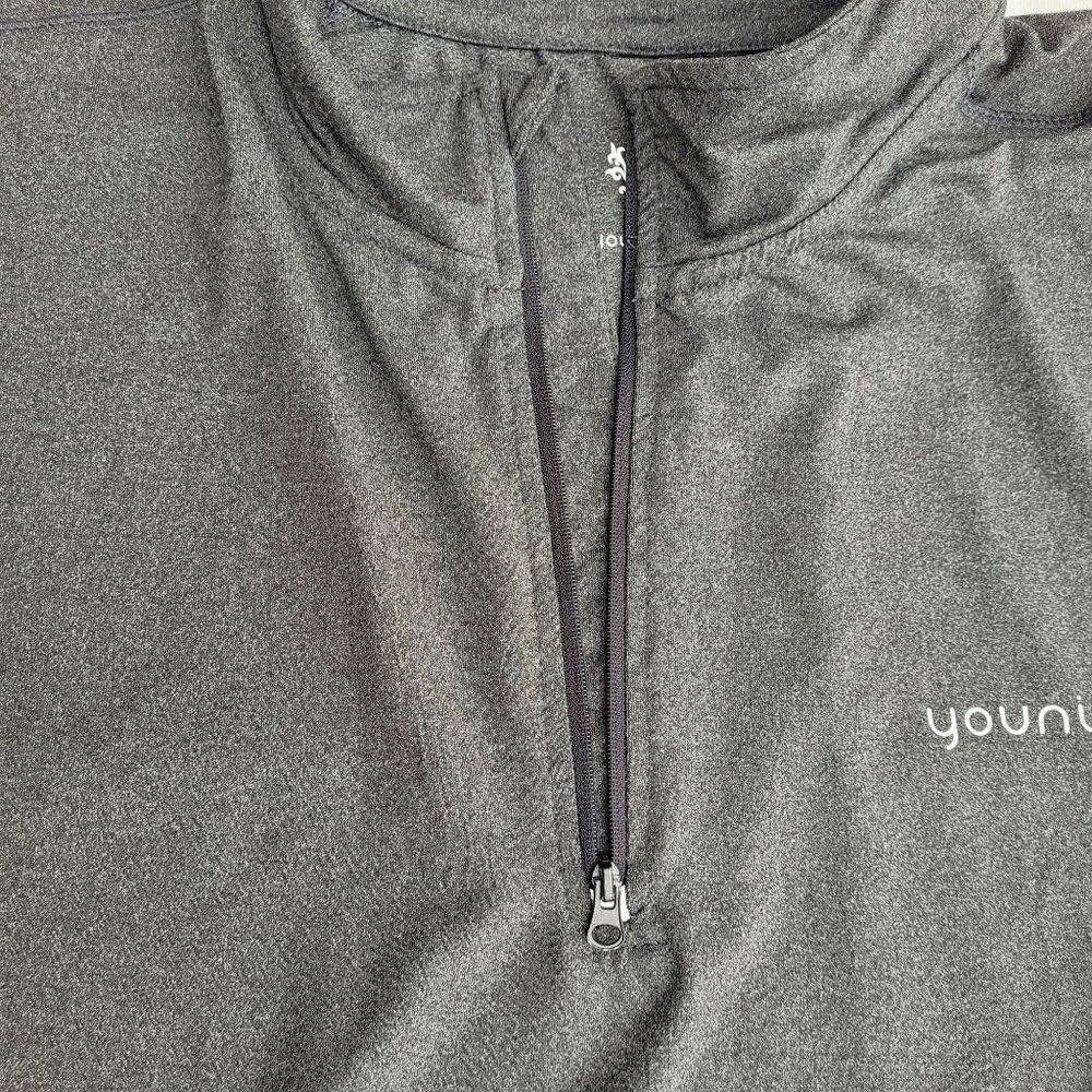 Younique 1/4 Zip Pullover Jacket Thermal Layer Men's 2XL Gray - Picture 5 of 13